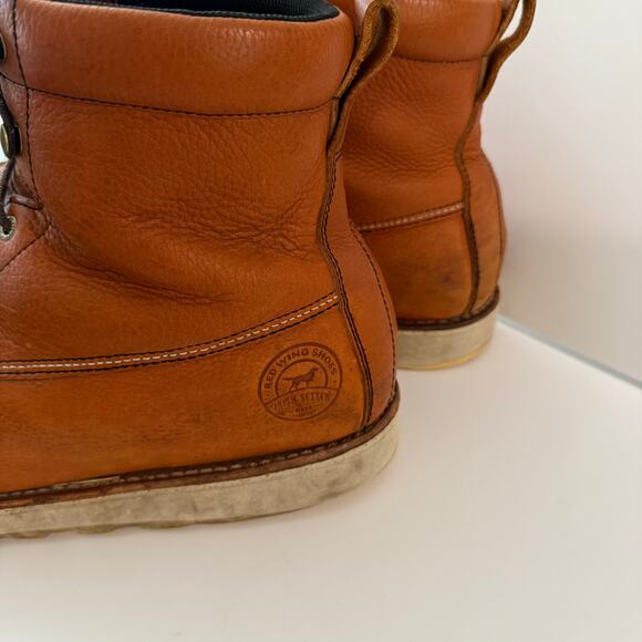 Red Wing Irish Setter Work Boots Size 14 Wingshooter Brown Leather Safety Toe - Picture 13 of 16